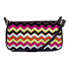 Colorful Chevron Pattern Stripes Pattern Shoulder Clutch Bags