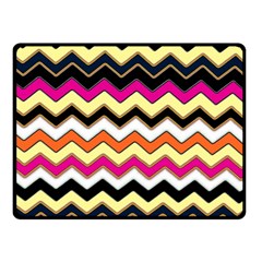 Colorful Chevron Pattern Stripes Pattern Fleece Blanket (small) by Simbadda