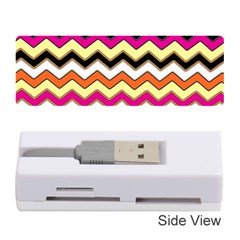 Colorful Chevron Pattern Stripes Pattern Memory Card Reader (stick)  by Simbadda