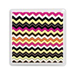 Colorful Chevron Pattern Stripes Pattern Memory Card Reader (Square)  Front