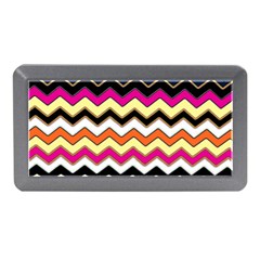 Colorful Chevron Pattern Stripes Pattern Memory Card Reader (mini) by Simbadda