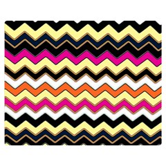 Colorful Chevron Pattern Stripes Pattern Double Sided Flano Blanket (medium) 