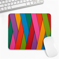 Colorful Lines Pattern Large Mousepads by Simbadda