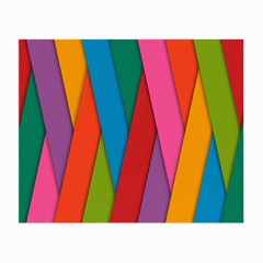 Colorful Lines Pattern Small Glasses Cloth (2-side)