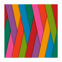 Colorful Lines Pattern Medium Glasses Cloth by Simbadda