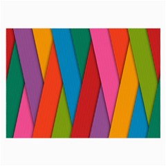 Colorful Lines Pattern Large Glasses Cloth (2-side)