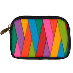 Colorful Lines Pattern Digital Camera Cases