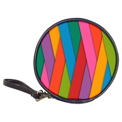 Colorful Lines Pattern Classic 20-cd Wallets by Simbadda