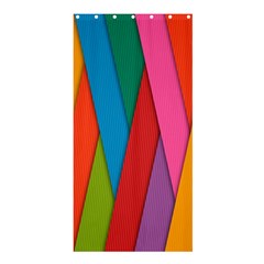 Colorful Lines Pattern Shower Curtain 36  X 72  (stall) 