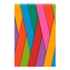 Colorful Lines Pattern Shower Curtain 48  X 72  (small) 