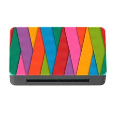 Colorful Lines Pattern Memory Card Reader With Cf