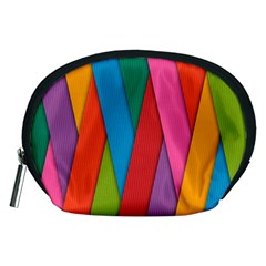 Colorful Lines Pattern Accessory Pouches (medium) 