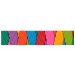 Colorful Lines Pattern Flano Scarf (small)