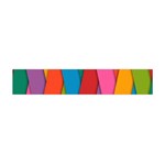 Colorful Lines Pattern Flano Scarf (Mini) Front