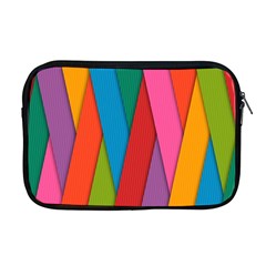 Colorful Lines Pattern Apple Macbook Pro 17  Zipper Case