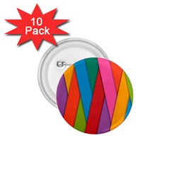 Colorful Lines Pattern 1 75  Buttons (10 Pack)