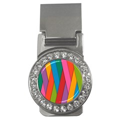 Colorful Lines Pattern Money Clips (cz) 