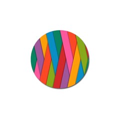 Colorful Lines Pattern Golf Ball Marker