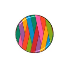 Colorful Lines Pattern Hat Clip Ball Marker by Simbadda