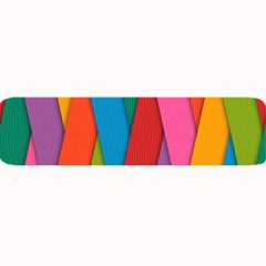 Colorful Lines Pattern Large Bar Mats