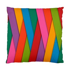 Colorful Lines Pattern Standard Cushion Case (two Sides)