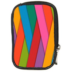 Colorful Lines Pattern Compact Camera Cases