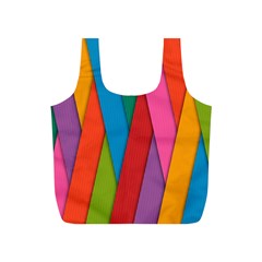 Colorful Lines Pattern Full Print Recycle Bags (s) 