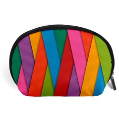 Colorful Lines Pattern Accessory Pouches (large) 