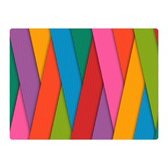 Colorful Lines Pattern Double Sided Flano Blanket (mini) 