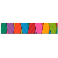 Colorful Lines Pattern Flano Scarf (large)