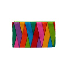 Colorful Lines Pattern Cosmetic Bag (xs)