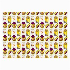 Hamburger And Fries Large Glasses Cloth (2-Side)