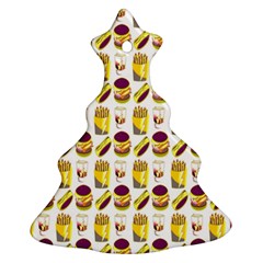 Hamburger And Fries Christmas Tree Ornament (Two Sides)