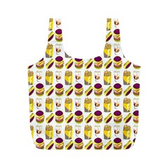 Hamburger And Fries Full Print Recycle Bags (M) 