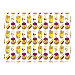 Hamburger And Fries Double Sided Flano Blanket (Mini) 