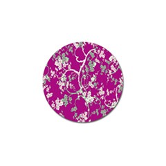 Floral Pattern Background Golf Ball Marker