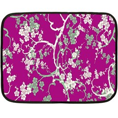 Floral Pattern Background Fleece Blanket (mini)