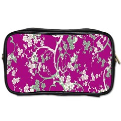 Floral Pattern Background Toiletries Bags