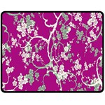 Floral Pattern Background Fleece Blanket (Medium)  60 x50  Blanket Front