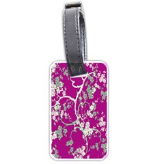 Floral Pattern Background Luggage Tags (one Side) 