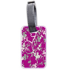 Floral Pattern Background Luggage Tags (two Sides)