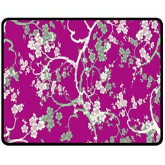 Floral Pattern Background Double Sided Fleece Blanket (medium) 