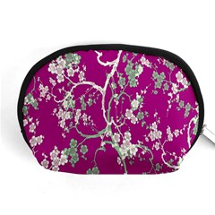 Floral Pattern Background Accessory Pouches (medium) 