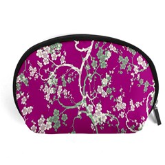 Floral Pattern Background Accessory Pouches (large) 