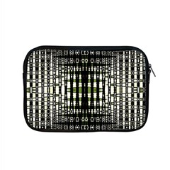 Interwoven Grid Pattern In Green Apple Macbook Pro 15  Zipper Case by Simbadda