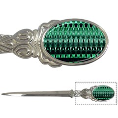 Green Triangle Patterns Letter Openers