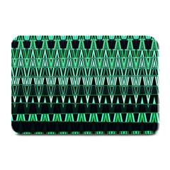 Green Triangle Patterns Plate Mats