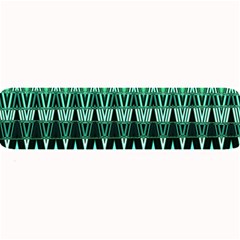 Green Triangle Patterns Large Bar Mats