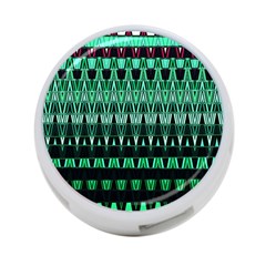 Green Triangle Patterns 4-port Usb Hub (one Side) by Simbadda