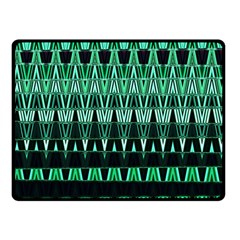 Green Triangle Patterns Fleece Blanket (small)